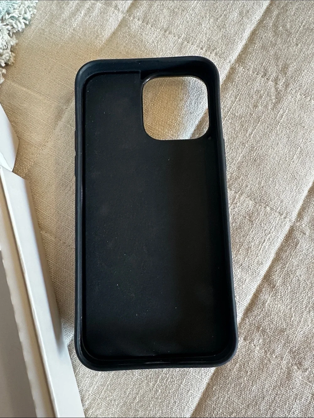Libra Black Leather Phone Case with Gold Ring - Compatible Cell Accessory